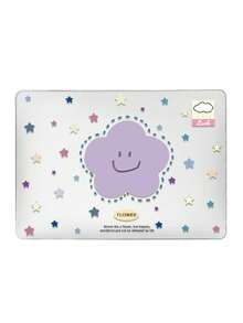 1 件，极简星花印花苹果笔记本电脑保护套，磨砂透明超薄亚克力，磨砂防指纹，全包防摔，3D 散热孔，兼容 Air13 2025/Pro 16 M4/M3/M2，商务办公首选保护套