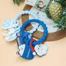 圣诞节婴儿硅胶出牙玩具圣诞树圣诞熊鹿牙胶婴儿软牙胶圣诞驯鹿牙胶玩具幼儿出牙咀嚼玩具圣诞礼物男婴女婴 - 彩色 - 查看 10