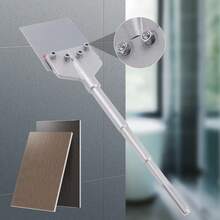 WUPYI2018 Spachtelmeißel SDS-Max, Fliesenmeißel 245 x 60 mm Meißel Meissel Bodenschaber für Abziehen von Farbe Teppich Fliesenkleber Fußbodenkleber PVC-Fliesen Linoleum - Silber - Übersicht 7