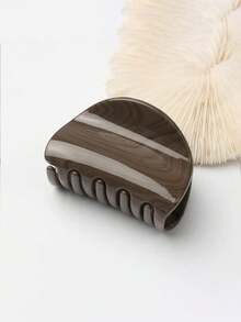1pc Small Striped Hair Clip, Suitable For Women, Elegant Hair Accessory, Casual Hair Clip, Jaw Clip, Hair Clip, Claw Clip Winter Hair Clutch