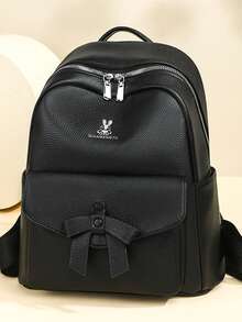 Fashion Women's Large Capacity Bowknot Backpack, Student Laptop Backpack, Street Style