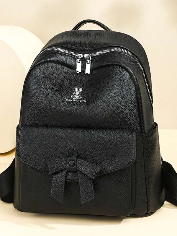 Fashion Women's Large Capacity Bowknot Backpack, Student Laptop Backpack, Street Style