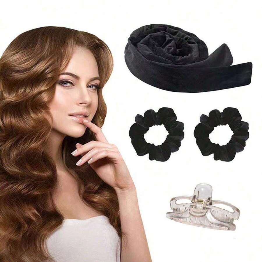 1 件/3 件卷发器，缎面无热卷发器，发带卷发器和热卷发器，弹性、柔软、耐用，适合睡觉 - 捲髮棒 - 查看 1