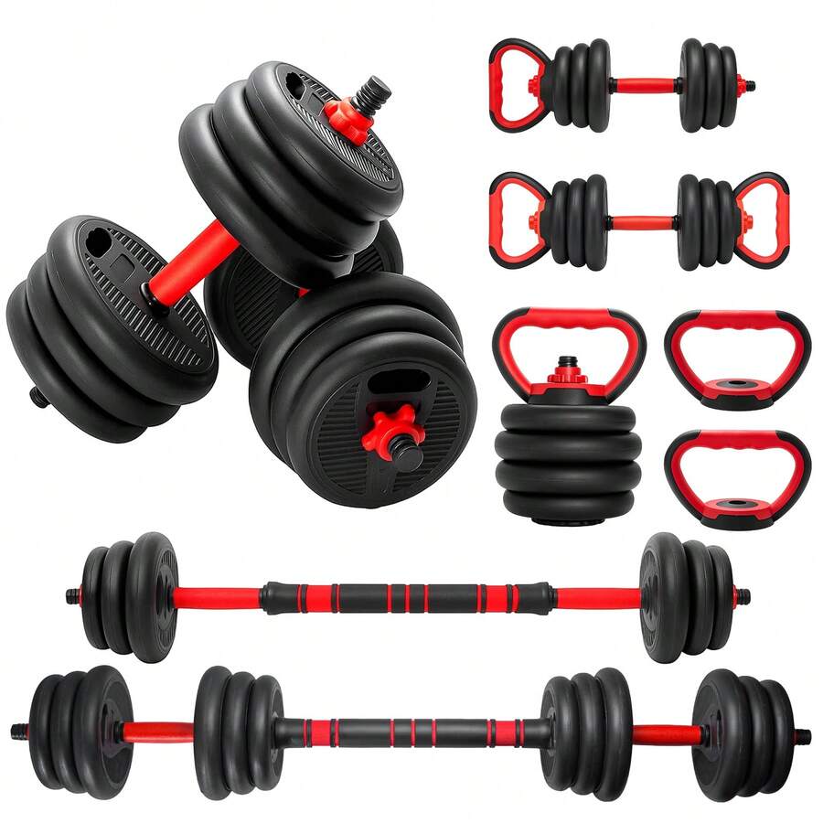 4-In-1 Multifunctional Dumbbell Set With Kettlebell Lever Free Weight 20 Kg - Variant - View 1