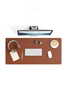 Christmas Decor Leather Desk Mat, Mouse Pad, Non-Slip Desk Protector, Leather Desk Blotter, Computer Desk Mat, Waterproof Desk Pad, Suitable For Office And Home Decor