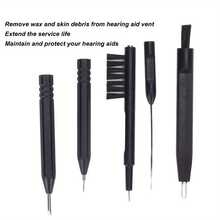 Hearing Aid Cleaning Tools Small Brush Clean Needles Cloth Earbuds Care Accessories Kit