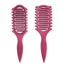 Bright Red Curl Defining Hair Brush, Flash Boar Bristle Styling Brush For Curly Hair, Shaping & Defining Curls For Women,Back To School,Travel Holiday Essentials,Hair Accessories For Women - Multicolor - View 33