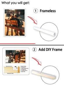 1Pc Custom Poster With DIY Frame Or Frameless Poster, Customized On Photos On Canvas As Valentine's Day Gift For Your Lover,Personalized Big Size Wall Decor Painting Suitable As Decoration For Living Room,Bedroom,Office Gifts Birthday Graduation,Multi-Functional,Durable,Ornamental,Reusable,Exquisite,Stylish,High-Quality,Colorful,Modern,Custom,Personalized,Unique,Ideal Gifts For Him,Ideal Gifts For Her,Boyfriend,Dad,Girlfriend,Mom,Family,Friends,Tea Room,Home,Garden,Office,For Anniversaries,For Valentine's Day,For Mother's Day,For Birthdays,For Father's Day,For Graduation,For Weddings,For Housewarming,Home Decor,Customized Wall Art - Multicolor - View 6