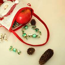 Sacs cadeaux de Noël, sacs cadeaux du Père Noël, sacs à main bonhomme de neige de Noël, sacs cadeaux de pomme du réveillon de Noël, sacs d'emballage de fruits de Noël, sacs cadeaux de bonbons, sacs souvenirs décoratifs
