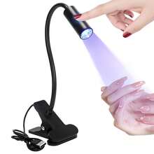 Lâmpada de Unha com Pescoço de Ganso com Clipe USB, Lâmpada de Unha LED UV para Curar Esmalte de Gel, Secador de Unha Giratório de 360° para Uso Doméstico e Salão - Multicolorido - Visão 8