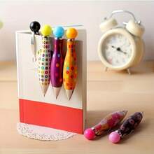 1 pieza, Bola de bolos en miniatura, Bolígrafo de bola redonda retorcido de seis colores en miniatura, Vuelta al cole, Útiles escolares, Papelería Kawaii, Colores escolares, Rotulador, Papelería, Bolígrafo para escribir, Excelente regalo de Navidad y excelente bolígrafo de papelería para estudiar.