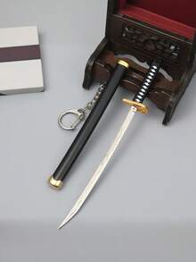 1pc Unisex Japanese Samurai Sword Toy Model Keychain Decoration