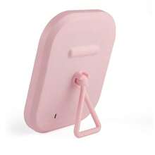 1 pieza Espejo de maquillaje LED portátil con pantalla táctil y 3 modos de iluminación, soporte plegable, compacto y portátil, adecuado para escritorio de maquillaje, tocador, dormitorio de estudiante