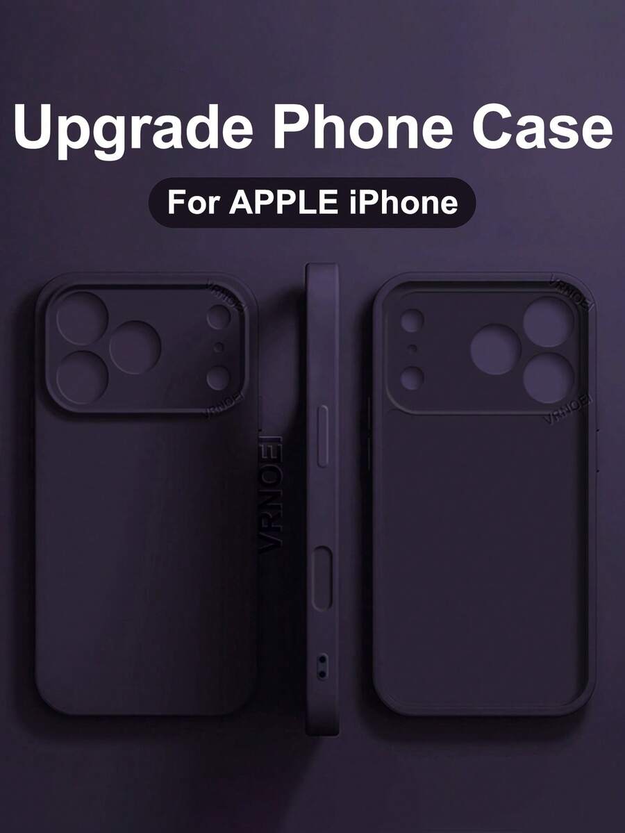 VRNOEI New Lens Protector Phone Case Compatible With IPhone 16 15 11 14 13 12 17 Pro Max Cases Compatible With IPhone 17 Air 16 14 15 Plus Case Shockproof Back Cover - Dark Purple - View 1