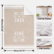 MEMNUN 2件裝現代簡約卡其色幾何花卉剪影 Home Sweet Home 文字印花廚房巾 40*60cm/45*70cm 超細纖維柔軟抹布 手巾 家居裝飾 廚房裝飾 聖誕裝飾 烹飪烘焙茶巾 廚房配件 可機洗 清潔用品 適用於餐廳廚房 聖誕節裝飾與禮物 全季節 - 彩色 - 查看 4