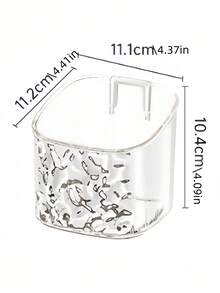 1 件透明浴室架，壁挂式收纳架，用于放置洗漱用品和化妆品，无需钻孔 - 彩色 - 查看 5