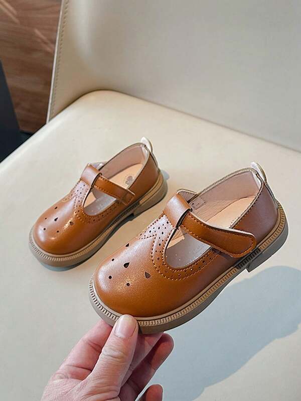 Girls' Leather Shoes, New Spring/Autumn Princess Shoes, Soft Bottom Shoes For Little Girls