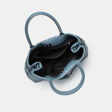 Women's Tote Bag, Fashionable Woven Texture One Shoulder Tote Bag, High-End Sense, Large Capacity Commuter Crossbody Bag, Retro Handbag, Women's Bag, Casual Versatile Purse