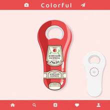 Refrigerator Magnet Bottle Opener, Bottle Opener, Creative Cute Bottle Opening Tool For Home Use, Christmas Party Supplies, Family Dinner