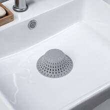 Capteur de cheveux pour drain de baignoire, capteur de cheveux de douche en silicone premium, 1 paquet de bouchon de cheveux pliable pour drains à clapet et drains standard de douche, baignoire, salle de bain, évier