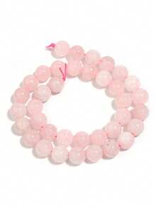 1 Stück Natürliche Rosenquarz Kristall Lose Perlen für DIY Schmuckherstellung, Armbänder, Halsketten