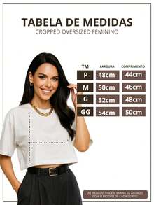 Oversized Women's Cropped - D00 - Off - View 4