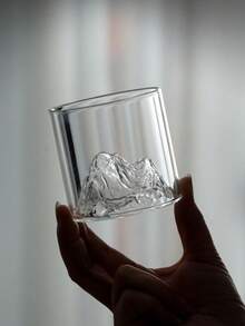 6PCS Christmas Mountain Whiskey Glasses, 180ml Creative Old Fashioned Rock Glasses, High Borosilicate Liquor Tumblers, Barware Set, Holiday Gifts, Christmas Decorations, Party Supplies, Drinkware