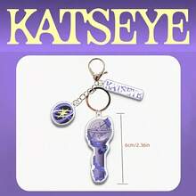 1-częściowy brelok Kpop KATSEYE, brelok Manon Sophia Daniela Lara Megan Yoonchae EYEKON, zawieszka, nadaje się do ubrań, torebek, kluczyków samochodowych - kreatywna i urocza dekoracja na imprezę, idealny prezent świąteczny, walentynki, urodziny - Wielokolorowe - Zobacz 8