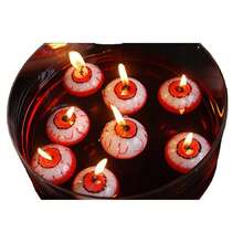 Bougie oeil flottante lumineuse, décoration de fête d'Halloween