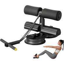 Sit Up Bar Foot Holder Heigh Adjustable - Sit Up Assistance Device With 2 Strong Suction Cups - Essential Ab Workouts & Core Exercise Equipment For Home Workouts (BLACK) - Black - View 11