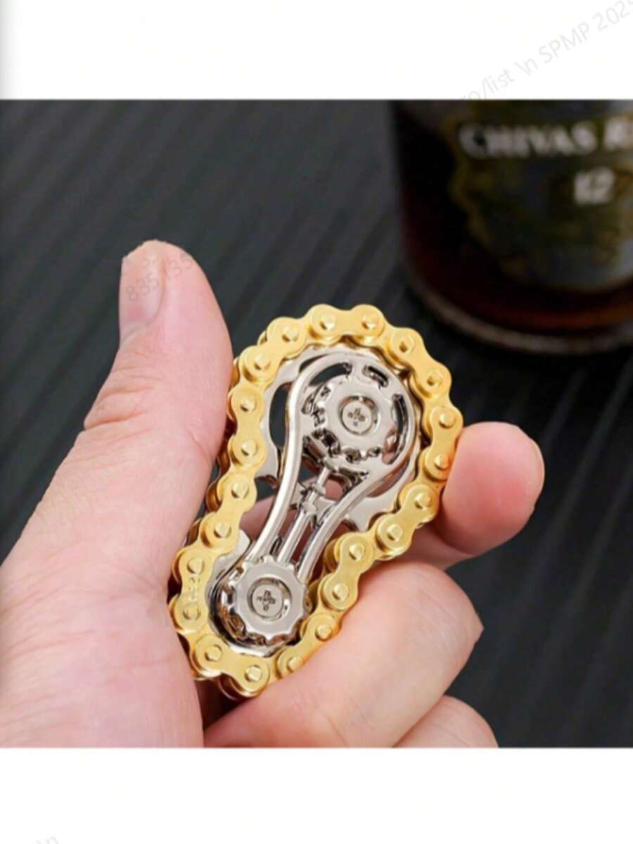 Nuevo juguete antiestrés de giro de dedo con cadena de engranaje de rueda de coche creativa para adolescentes