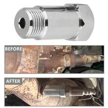 6pcs Oxygen O2 Sensor Spacer Adapter Extension Fix 45mm M18 X 1.5 Bung On Silver - Silver - View 9