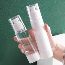 1pc Vacuum Compression Bottle, 15ML/50ML/100ML, Suitable For Lotion, Cosmetic Spray Bottle, Skincare, Shower Gel, Shampoo And Perfume Travel Portable Empty Bottle