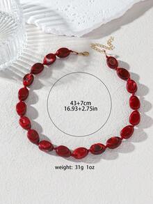 1 pieza Collar de cuentas de plástico con nubes de estilo bohemio en colores multicolor, joyería hecha a mano para usar en la playa y días festivos de verano, regalo ideal para uso diario