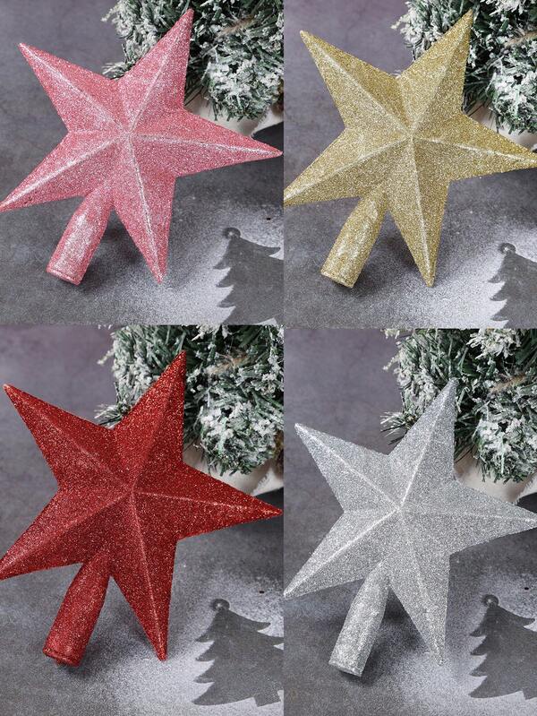 1pc Glitter Star Christmas Tree Topper,Merry Christmas Decorations,3D Sparkling Star Xmas Tree Decor,Christmas Decorations For Home,Christmas Ornaments,Christmas Gift,Festival Holiday Decoration,Winter Decor,Xmas Decor, Home Decor Room Decor Christmas Decorations Home Christmas Gifts Christmas Decor