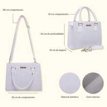 Women's Crossbody Bag With Removable Strap 8155 - 白色 - 查看 2