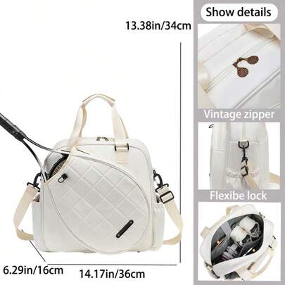 XINGNAN 2025 Nova bolsa multifuncional para tênis/badminton, bolsa de ombro/bolsa para adultos, grande capacidade dobrável, alto estilo