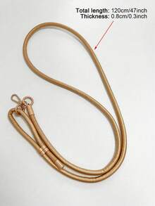 PU Leather Phone Lanyard Necklace Strap, Adjustable, Retractable, Versatile Phone Case Holder, Durable & Portable, Couples - Champagne - View 8