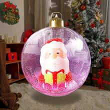 1 pieza Globo inflable LED gigante con control remoto - Árbol de Navidad de cúpula autosoportada extra grande, iluminación multicolor (16 opciones de color, control remoto) - Decoración interior/de fiesta adecuada para patio, jardín, boda, fiesta, decoración de jardín, decoración navideña, Año Nuevo, cumpleaños, boda - Plástico duradero, fácil de instalar, sistema de control remoto enchufar y reproducir, luces LED multicolor, sin uso de unicolor