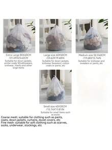 Bolsa de malla para lavadora, 30 X 40 cm, equipada con un tope de cuerda, bolsa de lavandería exquisita para evitar que la ropa se deforme