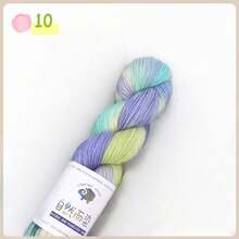 1 pièce - 100g, Fil teint à la main, Fil à changement progressif et ombré, Fil doux et coloré (Convient pour le tissage d'écharpes, de couvertures, de pulls, de chapeaux, de gants, de chaussettes)