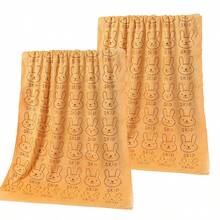 1pc/2pcs Soft & Absorbent Microfiber Pet Towel, Cute Paw Print, Bone, Bear, Rabbit Design, 50cm*100cm, Quick Drying, Cartoon Print Pet Bathing Towel, Ideal For Drying Cats, Dogs, Pet Grooming - Multicolor - View 22