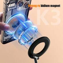 Luce di riempimento con specchio per attacco luce telefono LED MagSafe, luce ad anello per selfie con luminosità regolabile, compatibile con MagSafe, adatto per iPhone, smartphone, vlog/fotografia/videoconferenze, adatto per selfie e live streaming, fotografia, luce portatile per selfie, live streaming e luce portatile