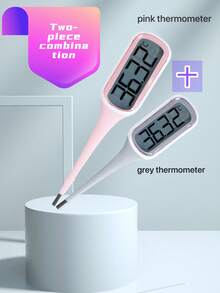 Household Large-Screen Electronic Thermometer With High Precision, Soft Tip For Armpit And Oral Use, And Backlight Function.