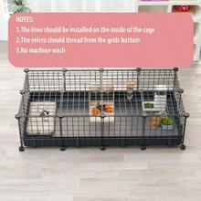 Small Animal Playpen With Waterproof MatGuinea Pig Cages 4824.612.2CC Cage For Hamster Rabbit Hedgehog Chinchilla Ferret Indoor Outdoor Portable Metal Wire Yard Fence Metal Pet Panels20pcs - 20個(含墊子) - 查看 4