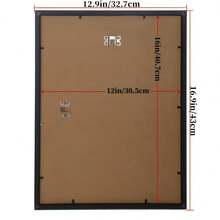 1/3/5 Piezas Marco de Fotos de Madera de 16 Pulgadas con Forro, Marco de Fotos de Estilo Vintage para Montar en la Pared, Tamaño de 16 Pulgadas Adecuado para Exhibir Obras de Arte, Exhibir Fotos, Decoración del Hogar y la Oficina