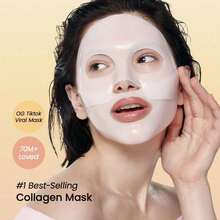 Collagen Deep Facial Mask, Including Moisturizing Facial Mask, Collagen, Hyaluronic Acid, Alcohol-Free, Suitable For All Light Beige Types, Unisex-Adult, Light Beige Care, Local Warehouse - Mask - View 3