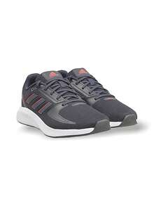 Adidas 阿迪达斯男式跑步运动鞋轻便缓震透气网眼减震防滑支撑亲肤易穿脱标志多功能跑步健身日常旅行街头服饰多色 GV9556 - 黑色 - 查看 2