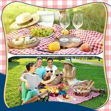 Manta de Picnic, 200 x 300 cm Manta Playa Impermeable y Resistente a la Arena, Alfombra Plegable Ligera Manta, Tapete para Playa, Picnic Blanket para al Aire Libre, Camping, Parque, Senderismo - Rojo - Ver 7