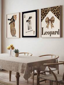 1Pc Preppy Cheetah Leopard Prints Posters Cheetah Room Decor Y2K Wall Art,Teen Girls Room College Dorm Apartment Decorations For Living Room Bedroom Bathroom Office And Other Home Decoration, Unframed - Multicolor - View 3